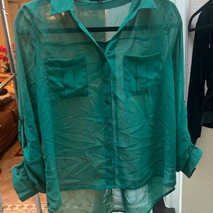 Green blouse